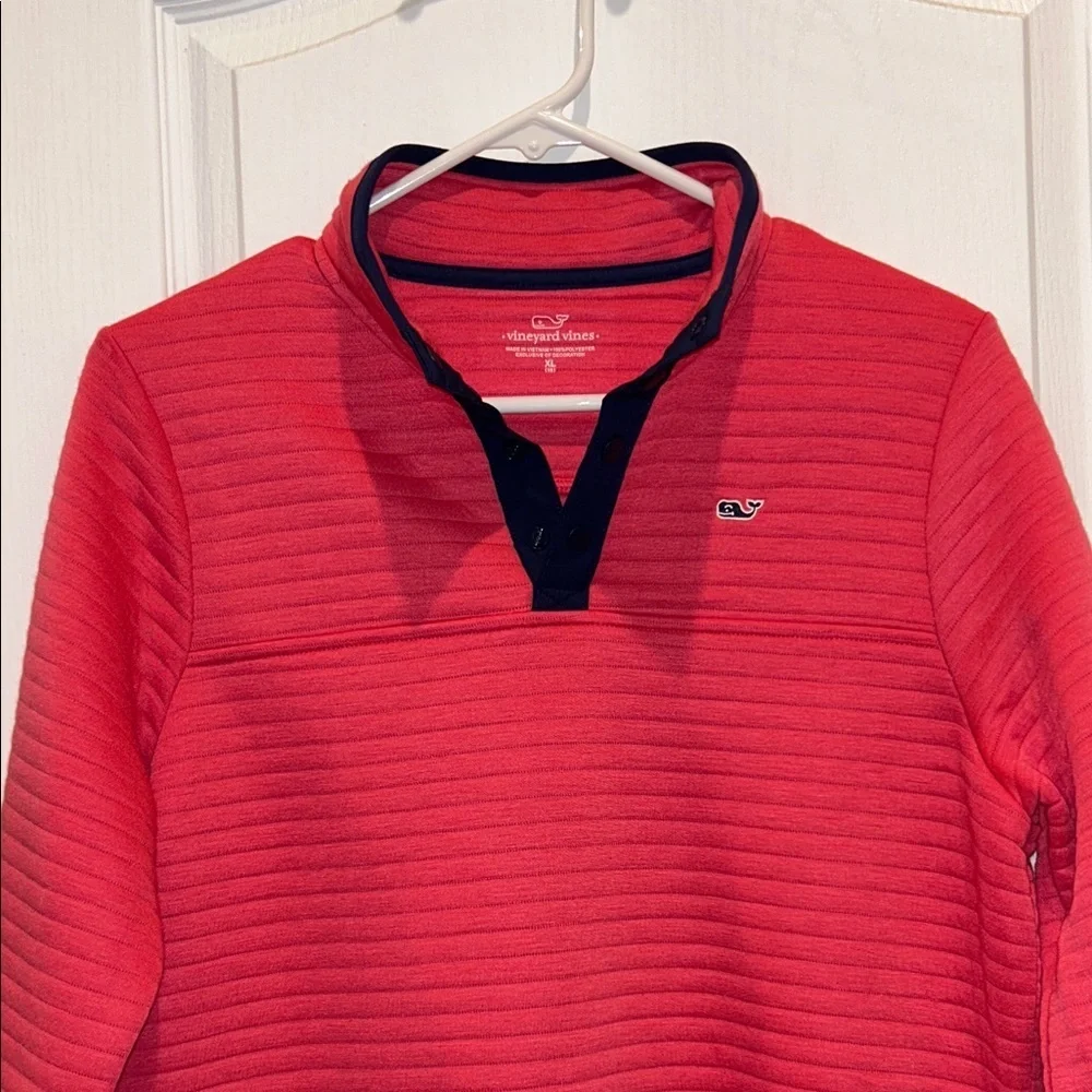 Vineyard Vines Girl’s Quarter-Zip Pullover, Size XL (18)
